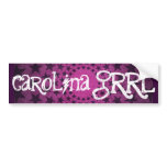 Carolina Grrl stars bumper sticker bumper stickers