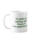 carolinachristmas, I'd rather be quilting ... mugs