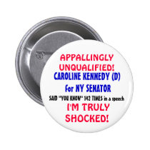 Caroline Kennedy is LIKE a GENIUS "YOU KNOW"! buttons