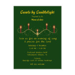 Carols by candlelight event flyer programme postcards