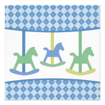 Carousel Baby Shower Invitation