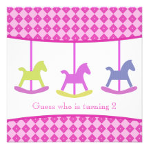 Carousel Birthday Party Invitation