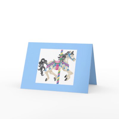 Carousel Horse - Happy Birthday Cards by renee869hello