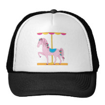 Carousel Horse Mesh Hats
