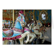 Carousel Horses Card