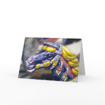 Carousel pony card
