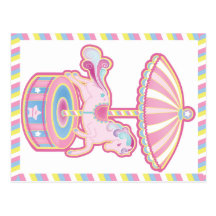 Carousel Pony Postcard