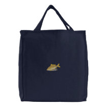 Carp Embroidered Tote Bags
