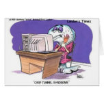 Carp Tunnel Syndrome Funny Cartoon Gifts & Tees Cards