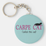 Carpe Cat (Seize The Cat) Gifts Key Chains