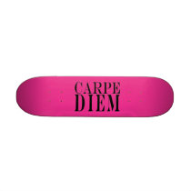 Carpe Diem Seize the Day Latin Quote Happiness Skate Board Decks