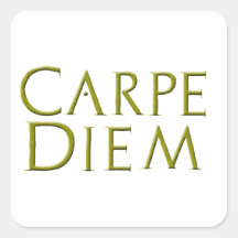 Carpe Diem Square Sticker
