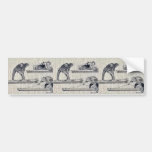 Carpenters at work Ukiyo-e. Bumper Sticker