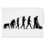 Carpet cleaner sander polishers gear greeting card