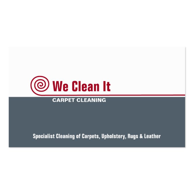 Carpet Cleaning Business Card