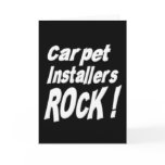 Carpet Installers Rock! Greeting Card