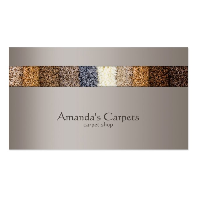 Carpet shop business card