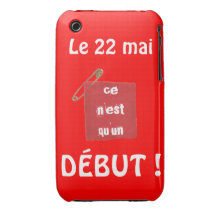 Carré Rouge Grève Étudiante Québec iPhone 3 Case-Mate Case