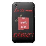 Carré Rouge Grève Étudiante Québec iPhone 3 Case-Mate Case