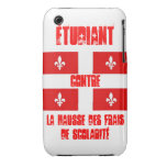Carré Rouge Grève Étudiante Québec iPhone 3 Case