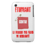 Carré Rouge Grève Étudiante Québec iPhone 3 Covers