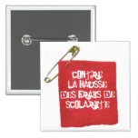 Carré Rouge Grève Étudiante Québec Pinback Buttons