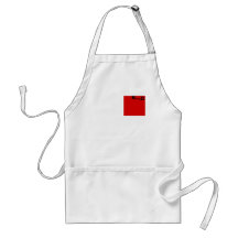 Carré rouge partout! aprons