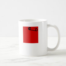 Carré rouge partout! mugs