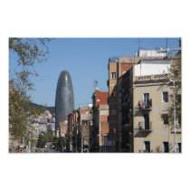 Carrer de Badajoz and Torre Agbar, Barcelona