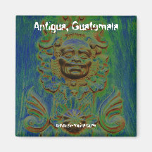 Carriage door, Antigua, Guatemala (Solarised) Magnets