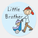 Carriage Little Brother Tshirts and Gifts Round Stickers