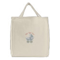 Carriage Mum To Be - Pink embroidered bags