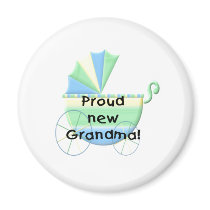 Carriage Proud New Grandma Magnets