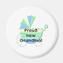 Carriage Proud New Grandma Magnets