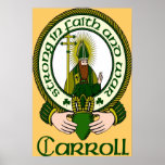 Carroll Clan Motto Poster Print