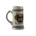 Carroll Coat of Arms Stein mugs