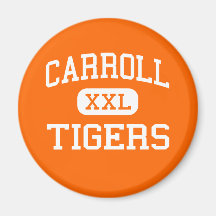 Carroll - Tigers - High School - Carroll Iowa Refrigerator Magnet
