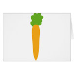 carrot icon greeting card
