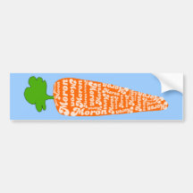 Carrot in Welsh is Moron - Funny Languages Bumper Sticker