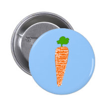 Carrot in Welsh is Moron - Funny Languages Buttons