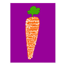 Carrot in Welsh is Moron - Funny Languages Postcards
