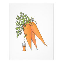 carrot juice personalized invites