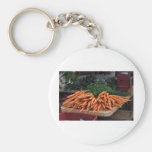carrots at the farmer's market keychains