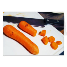 Carrots in the Kitchen Greeting Card