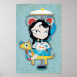 Carrousel Fairy Blue Poster posters