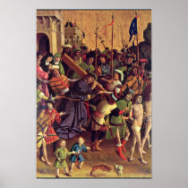 Carrying The Cross By Meister Der Darmstädter Pass Poster