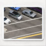 Cars at traffic junction mouse pads