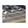 Cars at traffic junction postcards