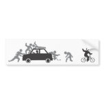 Cars Attract Zombies bumper stickers