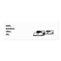 Cars - Race - Skinny - Customised Business Card Templates